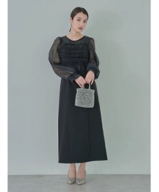 earth music&ecology ＳＥＴ２点チュールキャミ付きドッキングワンピース