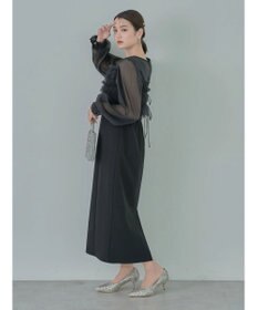 earth music&ecology ＳＥＴ２点チュールキャミ付きドッキングワンピース