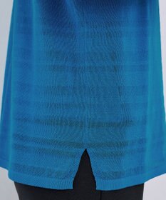 Tiaclasse 【インナーセット・洗える】ボーダー編みシアーニットアンサンブル