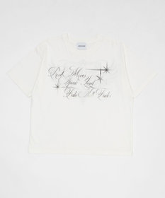 WEGO 【ユニセックス着用ITEM/MLサイズ展開】クロップドグラフィックT（SS）