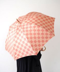 槇田商店 ノルディック ドットコラージュ ピンク 長傘