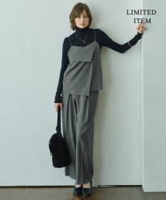 ICB L 【WEB限定・UVカット・洗える】ウール2WAYストレッチ キャミソールブラウス