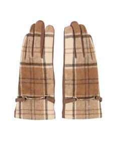 UNBILLION カシュネ cache nez / ビット金具付きチェック手袋
