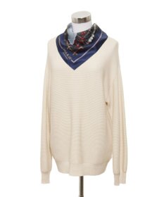 MOONBAT 【WEB限定】PAUL & JOE ACCESSOIRES シルクツイル キャットコラージュスカーフ 58×58cm