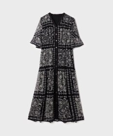 GRACE CONTINENTAL ペイズリーカレイドプリントワンピース