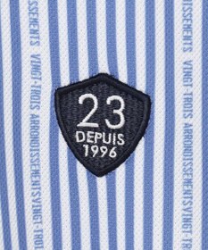 23区GOLF 【MEN】ロゴストライププリント 長袖シャツ