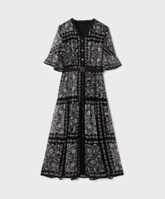 GRACE CONTINENTAL ペイズリーカレイドプリントワンピース