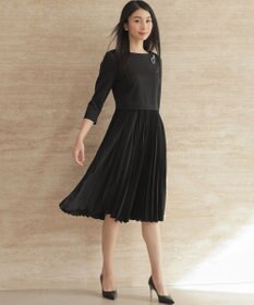 組曲 【KUMIKYOKU NAVY】ジャージーコンビプリーツ ワンピース