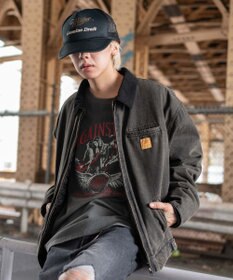 WEGO 【ユニセックス着用ITEM/MLサイズ展開】ワーカーズキルティングZIPジャケット