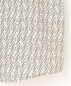 自由区 【セットアップ対応・洗える】モノグラムプリント ブラウス