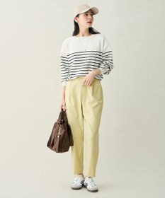 ANY L イージーケアライトストレッチテーパードパンツ