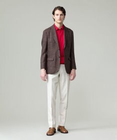 J.PRESS MEN 【ウォッシャブル可】コンフォートストレッチリネン スラックス