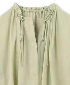 BEIGE， LILAC / ギャザーブラウス