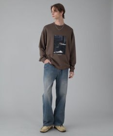 WEGO 【ユニセックス着用ITEM/ウエスト調整可】ストレートデニムパンツ