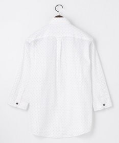 JOSEPH ABBOUD 【UVカット】オーガニックコットンプリッセ 七分袖シャツ