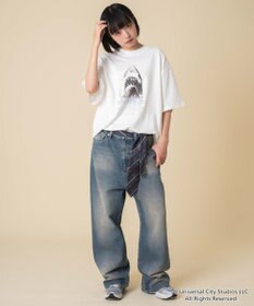 WEGO 【新柄追加/JAWS/ユニセックス着用ITEM/SMLサイズ展開】JAWSグラフィックT（S）