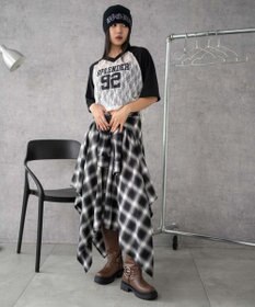 WEGO ラグランレースサイドドロストショートT