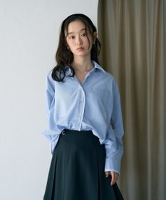 earth music&ecology レイヤードストライプシャツ