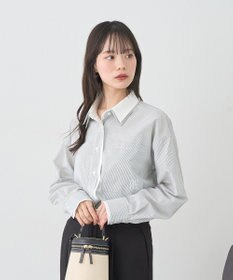 earth music&ecology レイヤードストライプシャツ