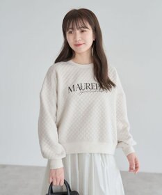 Green Parks ショート丈キルトロゴプルオーバー