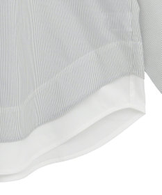 earth music&ecology レイヤードストライプシャツ