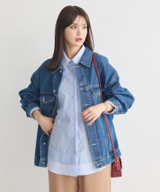 earth music&ecology レイヤードストライプシャツ