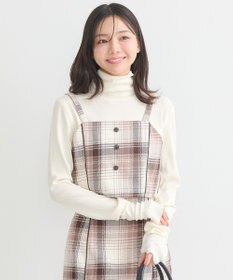 earth music&ecology コットンツイルチェックビスチェ