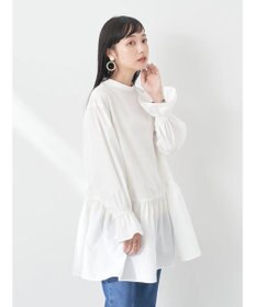 earth music&ecology ＳＥＴ２点Ｖネックベスト＋スタンドカラーチュニック