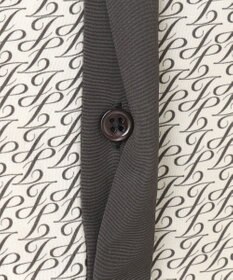 自由区 【セットアップ対応・洗える】モノグラムプリント ブラウス