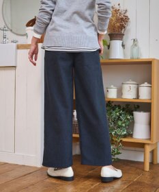 WEGO 【WEB限定/25年秋冬新作/ウエストゴム】裏ベロアワイドイージーパンツ