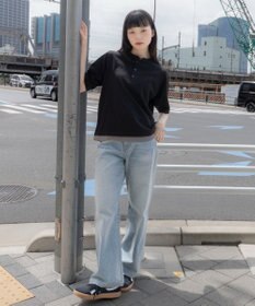WEGO 【ユニセックス着用ITEM/MLサイズ展開】フェイクレイヤードヘンリーネックT（SS）