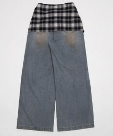 WEGO ウエストクロスワイドデニム