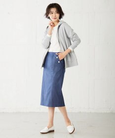 J.PRESS LADIES ベーシックジャージー ロングTシャツ カットソー