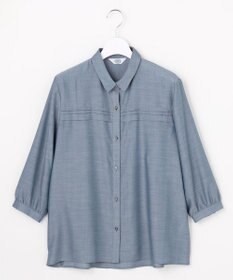 J.PRESS LADIES L 【シーンレスに活躍】ウォッシャブルキュプラツイル タックデザイン ブラウス