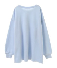 Green Parks 裏起毛配色ステッチロゴチュニック