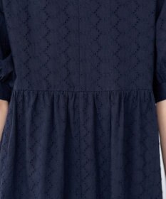 Tiaclasse L 【洗える】パンチングレースAラインワンピース