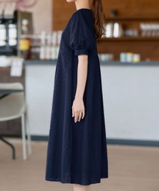 Tiaclasse L 【洗える】パンチングレースAラインワンピース