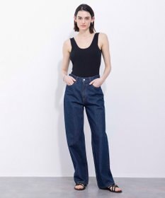 NAVE 【Nave　洗える】デニム センタープレスパンツ