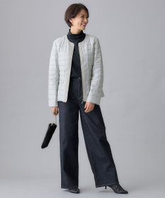 自由区 【洗える】ビンテージパールタートルネック カットソー