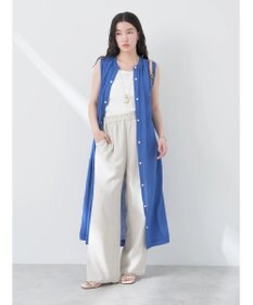 earth music&ecology ノースリーブギャザーワンピース