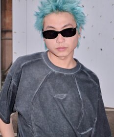 WEGO 【ユニセックス着用ITEM/MLサイズ展開】コールドダイスウィッチングロゴT（SS）