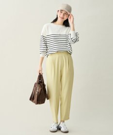 ANY L イージーケアライトストレッチテーパードパンツ