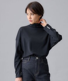 自由区 S 【洗える】ビンテージパールタートルネック カットソー