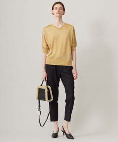 ICB 【洗える】ウール2WAYストレッチ ドロストパンツ