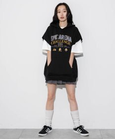 WEGO 【ユニセックス着用ITEM/手洗い可】ロゴノースリーブパーカー