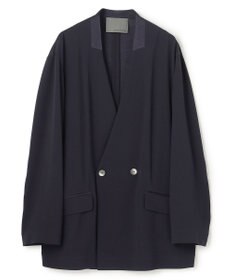 uncrave バックサテンジョーゼット ノーカラージャケット