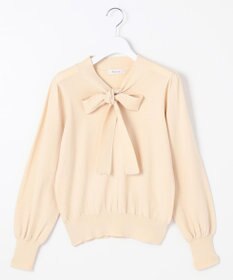 Feroux 【洗える】プチパールボウタイ ニット