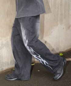 WEGO トライバルデニムパンツ