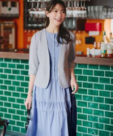 Tiaclasse 【洗える】 ティアードシャツワンピース