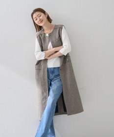 YECCA VECCA ツイードジレジャンスカ